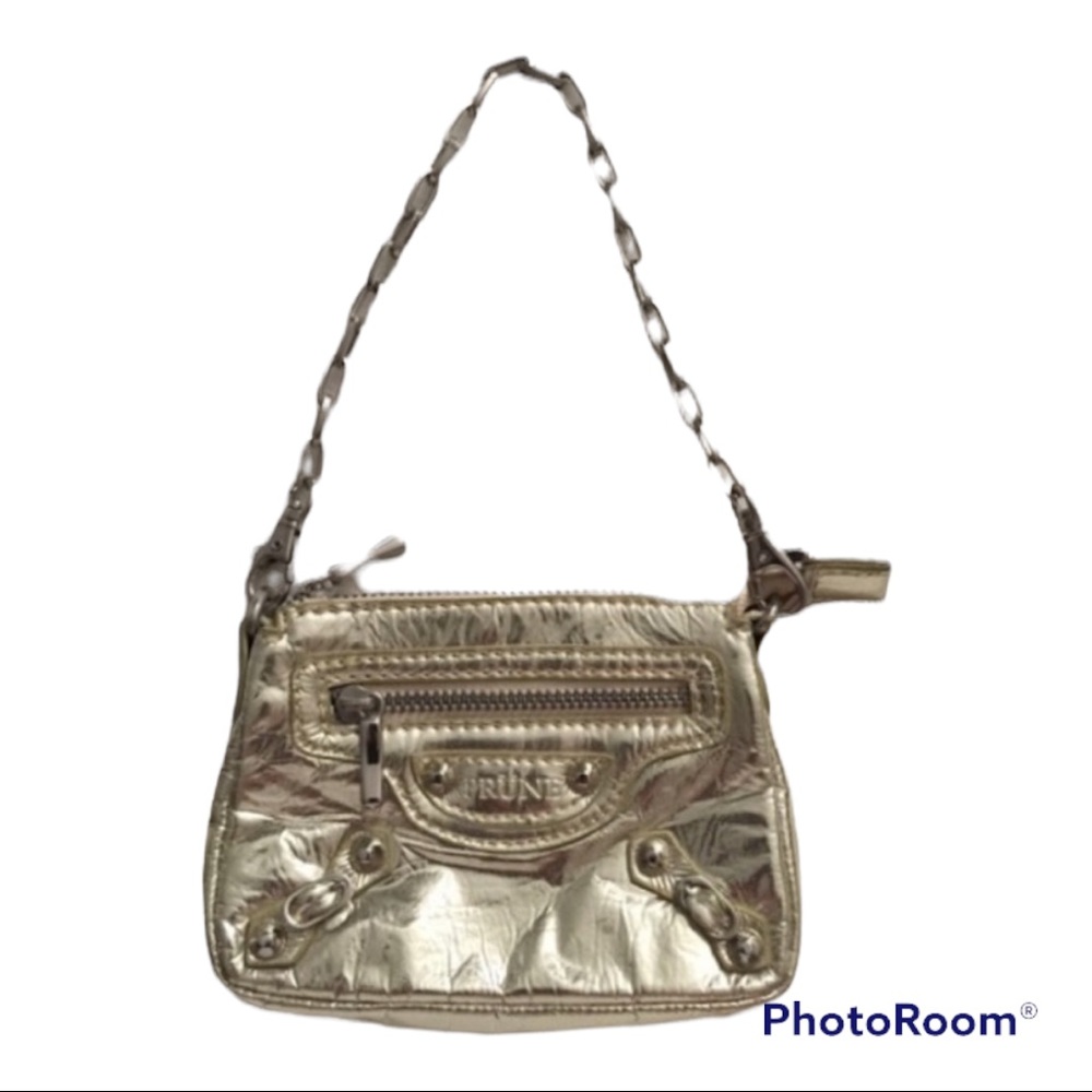 Prune Brand Argentina Gold Metallic Mini Bag